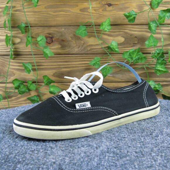 VANS Men's Low Top Sneaker Black‎ Fabric Size 5 Medium Used 2025 - Picture 1 of 6